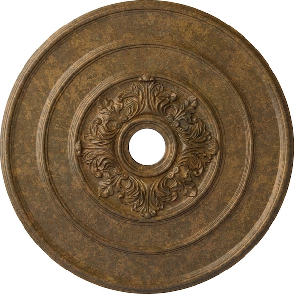 Ekena Millwork Traditional with Acanthus Leaves Ceiling Medallion, 26"OD x 3 1/8"ID x 1 1/2"P, Rubbed Bronze CM26TARZS - main